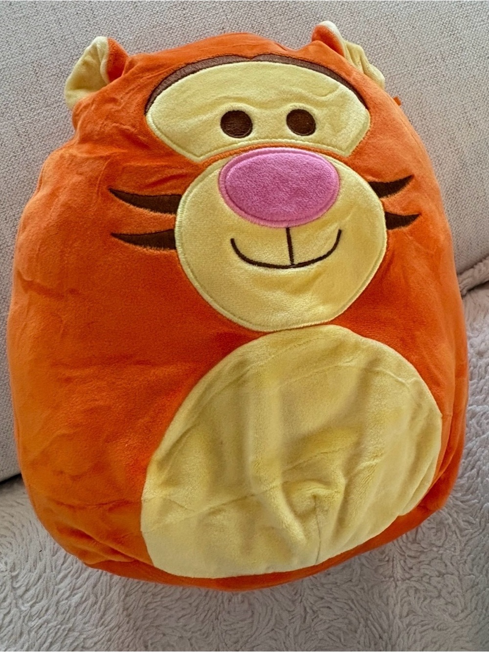Squishmallows Orange Plush with Cream Face and Pink Nose Tiger - Picture 3 of 4